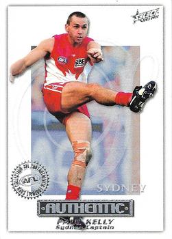 2001 Select AFL Authentic #130 Paul Kelly Front